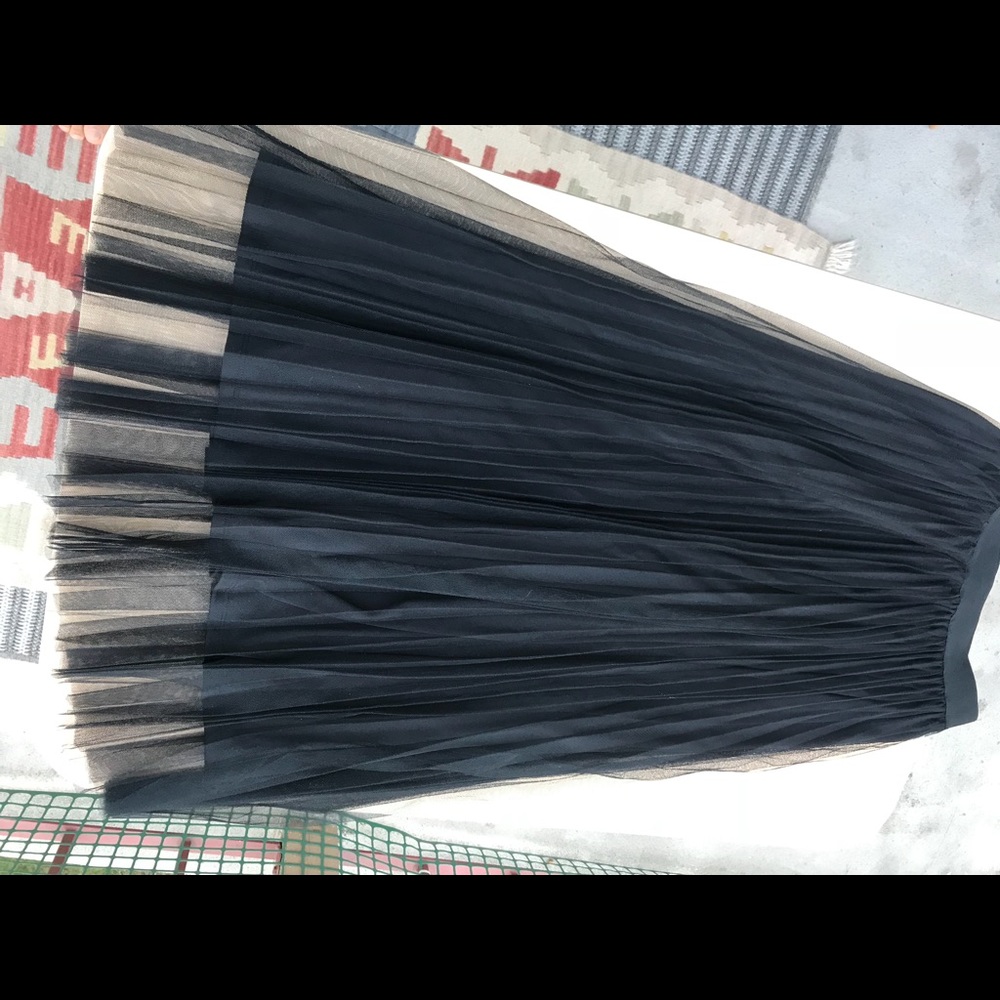 Black tulle skirt max